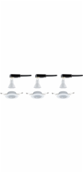 Paulmann LED zapuštěné bodové světlo, otočná patice, 3 x 5 W, GU10