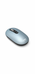 PORT CONNECT Pure MAC, bezdrátová dobíjecí myš, Bluetooth, FreeWheel, 3200 DPI, pastelová modř
