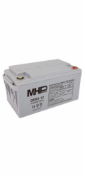 Baterie MHPower GE65-12 GEL, 12V/65Ah, T1-M6, Deep Cycle, poškozený oba 