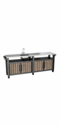 Grilovací stolek Keter UNITY Chef 415 l Ashwood