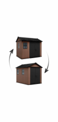 Zahradní domek Keter Newton Plus wide 9x7,5 hnědý, s podlahou