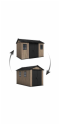 Zahradní domek Keter Apex 7,5 x 11 Ashwood, s podlahou