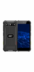 iGET T mini 6 + 128 Black - odolný mobilní telefon