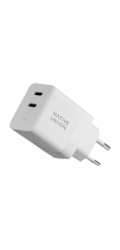 Native Union Fast GaN Dual USB-C PD 35W Wall Charger – White