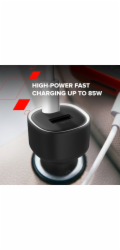 CANYON car charger OnDrive 85 PD 83W USB-A+USB-C Black