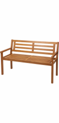 Zahradní lavice 120 x 57 x 75 cm akát KO-VM7000050