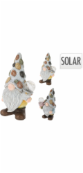 Zahradní dekorace trpaslík a solární lampa 33,5 cm tulipán KO-795420360tuli