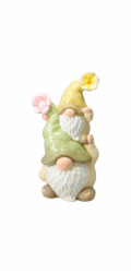 Zahradní dekorace trpaslík s dítětem stojícím na rameni 20 x 16 x 39 cm KO-795250710stoj