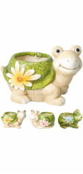 Zahradní dekorace květináč dekorativní 21 cm šnek KO-095242500snek