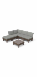 Zahradní nábytek Keter Elements 5místný modulární set walnut 