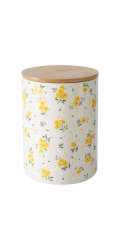 Úložná nádoba Boltze Mayla 16 cm x O 12 cm bílo-žlutá
