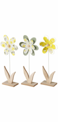 Boltze Dekorativní stojan na květiny, 3 kusy, různé barvy