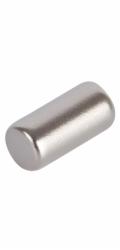 Neodymový magnetický válec Fix-o-moll, 4 mm x 8 mm, stříbrný