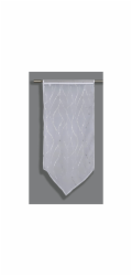 Bennetti Spitzpanneaux Voile se stříbrným potiskem bílá 60 x 120 cm