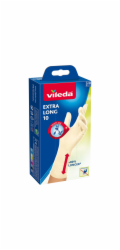 Jednorázové rukavice Vileda z přírodního latexu, extra dlouhé, 10 velikostí, velikost S/M