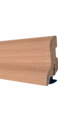 Soklová lišta System 8, pařený buk, potažená fólií, 40 mm x 22 mm, délka 2400 mm