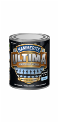 Ochranná barva na kov Hammerite Ultima Premium, lesklá tmavě černá, 750 ml
