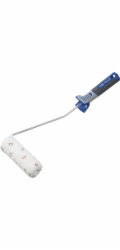 LUX-TOOLS Váleček na lakování 12 cm z mikrovlákna, hnědý, puntíkovaný