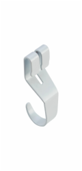 Kovové multifunkční háčky 3 cm x 8 cm Bílé 3 kusy