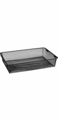 Kovový drátěný koš 12 cm x 39 cm x 60 cm, matně černý