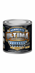 Hammerite Ultima Premium ochranná barva na kov, matná tmavě černá, 250 ml