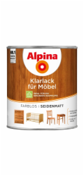 Alpina čirý lak na nábytek, transparentní, saténový povrch, 750 ml