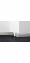 Soklová lišta Cubica White&Black, bílá, 70 mm x 18 mm, délka 2400 mm