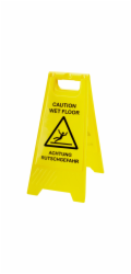Výstražná značka „Pozor: Kluzký povrch“ Žlutá