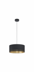 Závěsná lampa Eglo Esteperra se 3 žárovkami, černo-zlatá