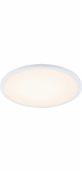 LED stropní svítidlo Barozzi s duhovým efektem, bílé, 35W CCT, 2100 lm, stmívatelné, průměr 40 cm