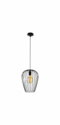 Závěsná lampa Eglo Newtown Black O 27,5 cm