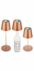 Stolní lampa Brilo s držákem na lahve 3 v 1 RGB Hnědá O 12 cm x 36 cm