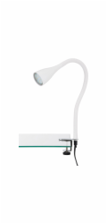 Bílá LED upínací svítilna Brilon