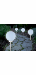 Solární venkovní LED světlo Trani, průměr 20 cm
