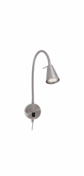 Noční lampička Briloner LED Tusa, otočná, teplá bílá, 45 x 20,5 cm, matný nikl