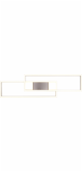 Trio LED stropní svítidlo Albany 100 cm x 8 cm x 28 cm matný nikl