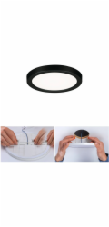 Paulmann LED zapuštěný panel Areo VariFit 11,8 cm 6,5 W černý
