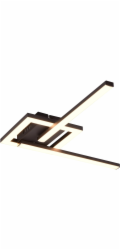 Stropní LED svítidlo Reality Viale 54,4 cm x 5 cm x 16 cm, černé matné