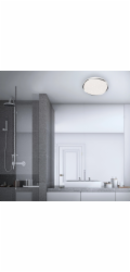 Stropní LED svítidlo Briloner Acorus O 33 cm chrom
