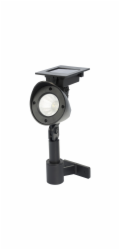 Nástěnná lampa Globo LED Solar Spot 2 v 1 s bodcem do země, černá