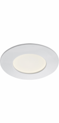 Zapuštěné LED svítidlo Briloner, bílé, V: 3 cm, O: 8,5 cm
