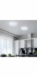LED stropní svítidlo Reality, sádrovobílé, 12 W, plastové