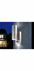 Venkovní nástěnné LED svítidlo Globo s detektorem pohybu, styl 2 světla