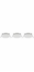 Trio LED zapuštěná světla Himal White O 8,5 cm sada 3 kusů