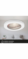 Zapuštěná LED bodová světla Briloner, sada 3 kusů, bílá, IP65