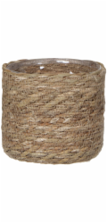 Košík slídových dekorací Atlantic O 14 cm světle hnědý