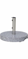 Podstavec pro zahradní slunečník Siena, žulový šedý, 40 kg