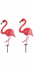 Zahradní kůl Flamingo žluto-bílý 70 cm
