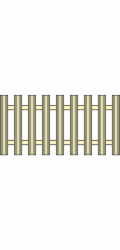Předzahrádkový plot Füssen 180 cm x 90 cm antracitový
