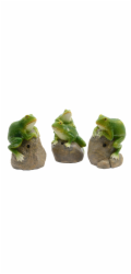 Dekorativní figurka žáby se senzorem a zvukem, 3 různé barvy, polyresin, 11,5 cm, zelená